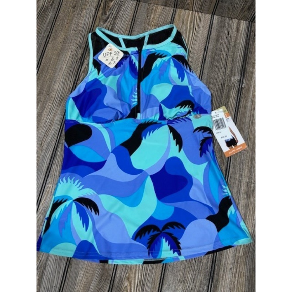 ZeroXposur Sun Smart Swimwear Eclipse Tankini Top Size XS